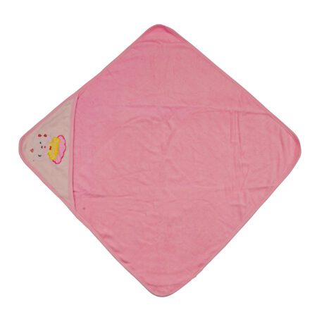 Bath Towel With Rabbit Embroidered Hood