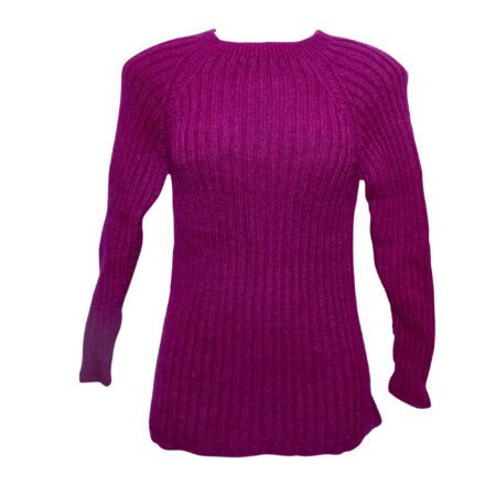 Woolen Hand Knitted Round Neck Regular Fit Full Sleeves Formal Stylish Sweater Pullover for Women Winter Wear