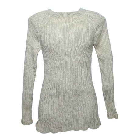 Woolen Hand Knitted Round Neck Regular Fit Full Sleeves Formal Stylish Sweater Pullover for Women Winter Wear