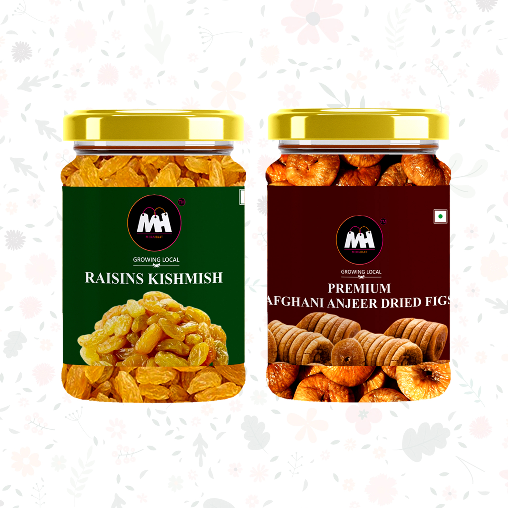 Dry Fruit Combo Pack- 500gms Pack Of 2 
(250gms*2) (Kishmish Yellow Risin & Afgani Anjeer Dried Fig)