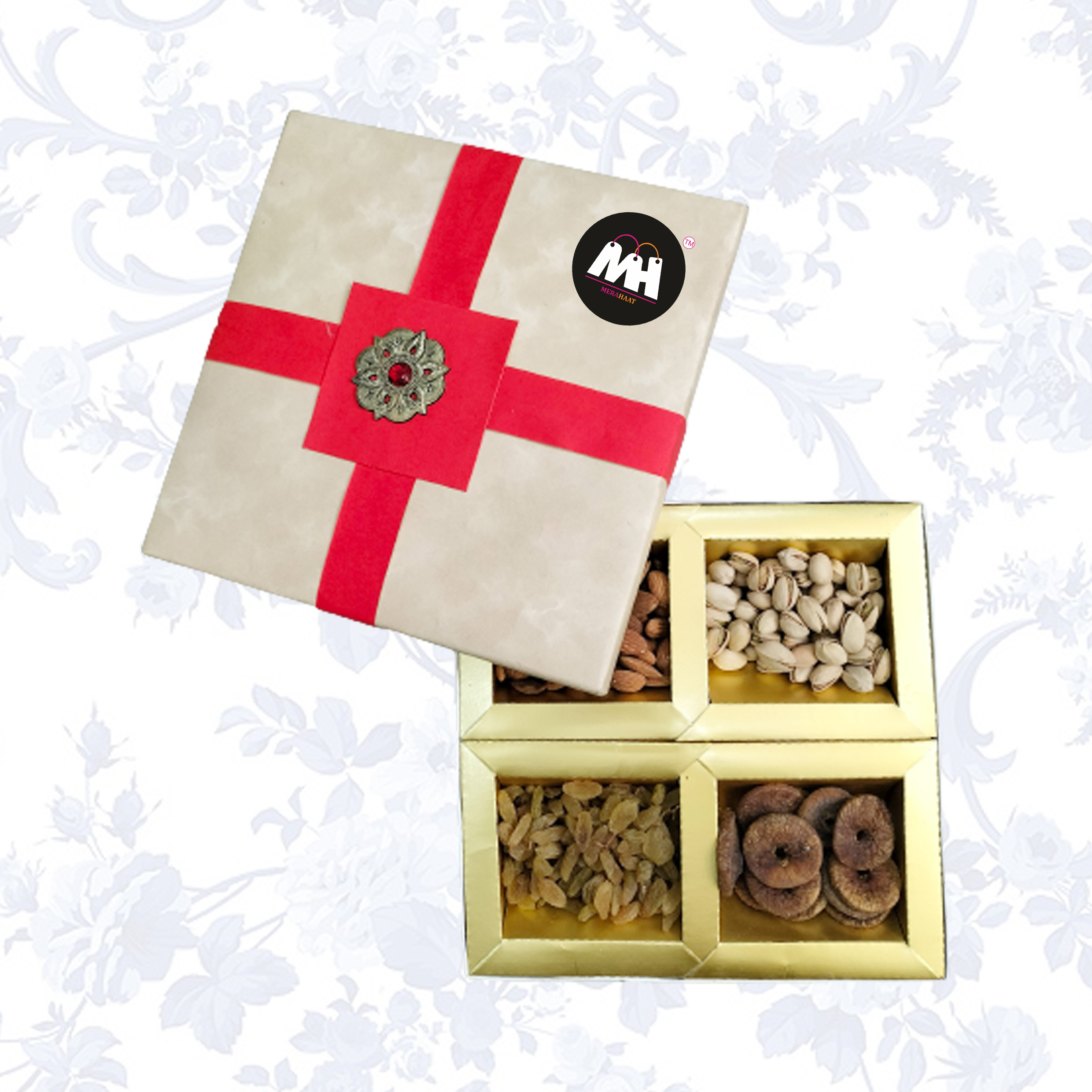 MIX DRY FRUIT COMBO PACK(280GMS*4)PREMIUM QUALITY FRESH ( CALIFORNIA ALMOND ROSTED AND SALTED PISTACHU KISHMISH YELLOW RISIN ANJEER DRIED FIG )280GMS GIFT BOX FOR EVERY OCCASION FANCY BOX GIFT PACK FOR FAMILY, FRIENDS, CORPORATE OFFICE GIFTS COMBO PACK GIFT BOX PACK 1