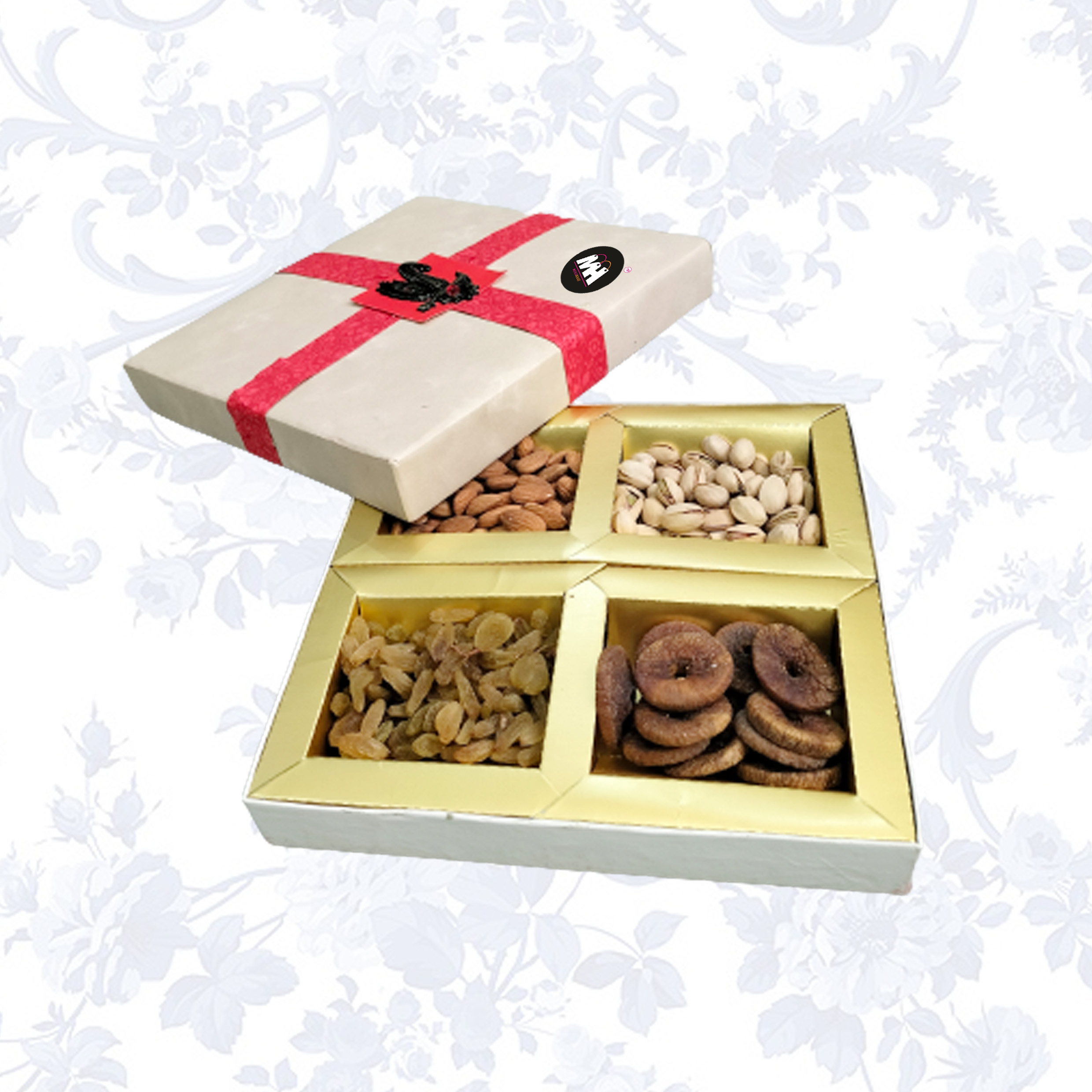 MIX DRY FRUIT COMBO PACK(280GMS*4)PREMIUM QUALITY FRESH ( CALIFORNIA ALMOND ROSTED AND SALTED PISTACHU KISHMISH YELLOW RISIN ANJEER DRIED FIG )280GMS GIFT BOX FOR EVERY OCCASION FANCY BOX GIFT PACK FOR FAMILY, FRIENDS, CORPORATE OFFICE GIFTS COMBO PACK GIFT BOX PACK 1