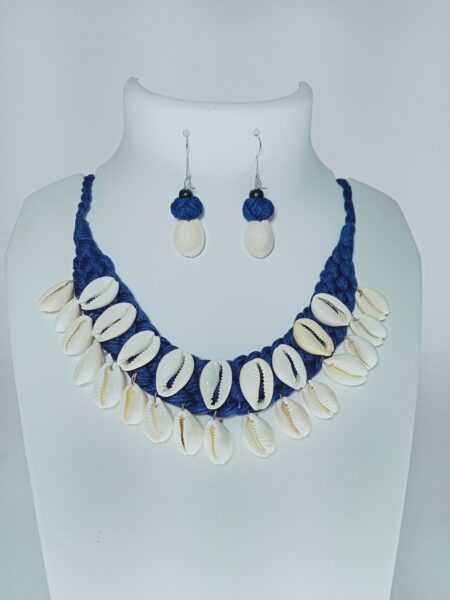 Handcrafted Two Layer Cowrie Beach Jewellery Necklace Set For Girls And Women