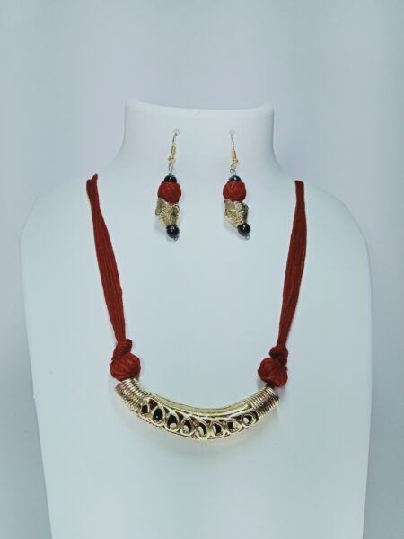 Handcrafted Dokra Dori Jewellery Necklace Set For Girls And Women