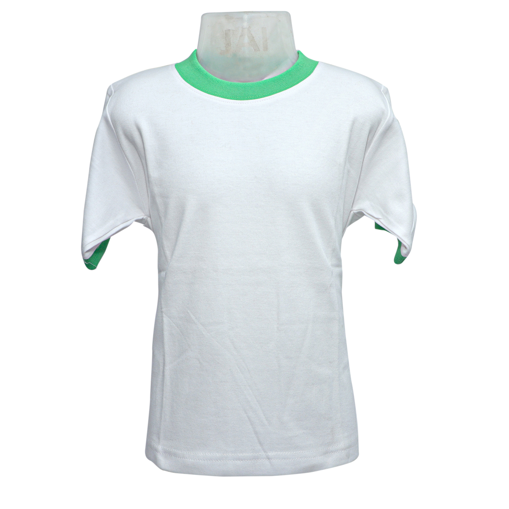 White Pure Cotton Half Sleeved Round  Neck T-Shirt Unisex