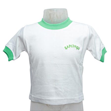 White Pure Cotton Half Sleeved Round  Neck T-Shirt Unisex