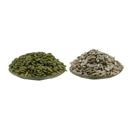COMBO OF RAW PUMPKIN AND SUNFLOWER SEEDS-500gms each(Pack of 2 )