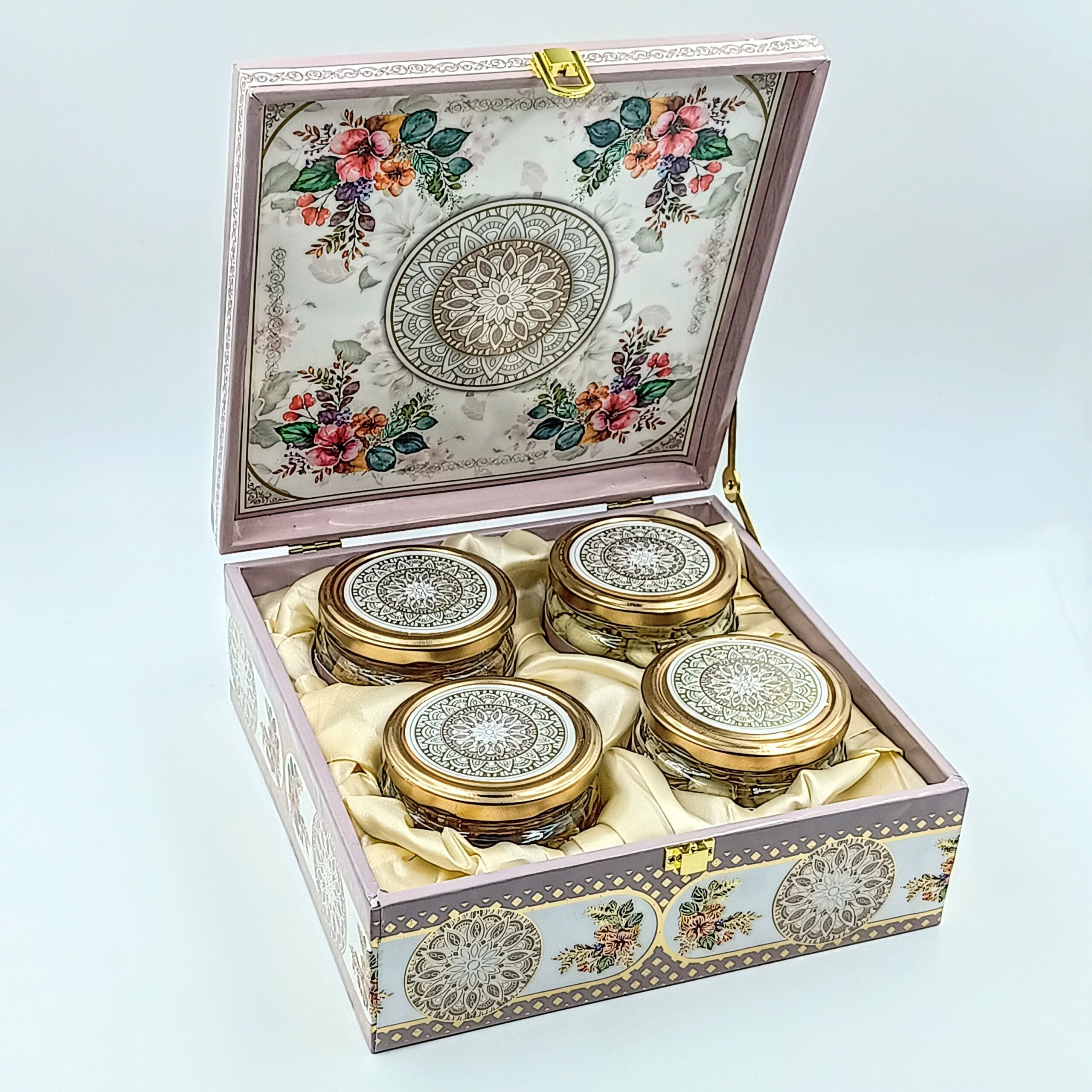 Sab Se Special Gift Hampers | Diwali Gift Items | Diwali Gifts for Employees | Diwali Gifts For Family | Diwali Dry Fruits Gift Box | Pet Jars Pack of 4 Dry Fruits Almond Cashew Pista Raisins | 100% Natural 600g