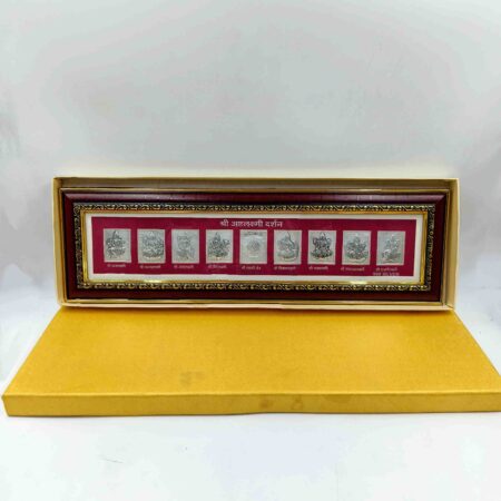 Sab Se Special Gift Hamper | Shree Ashtalaxmi Darshan in 999 Silver with Dry Fruits | 100g Cashews & 100g Almonds | Elegant Diwali Gift Box, 17.5 x 5.5 inches | Ideal Festive Gift for Family & Friends