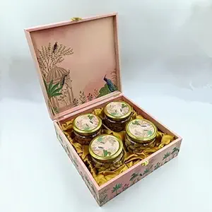 Diwali Gift Hampers | Diwali Gift Items | Diwali Gifts for Employees | Diwali Gifts For Family | Diwali Dry Fruits Gift Box | Pet Jars Pack of 4 Dry Fruits Almond Cashew Pista Raisins | 100% Natural 700g (Almond Kaju Kishmish Pista)