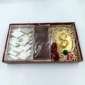 S3 Sab Se Special Bhai Dooj Gift Set for Brother | Sweets Hamper with Kaju Katli, Kalawa Moli, Roli Chawal Tikka, and Pen Case | Perfect Bhai Dooj Gift (Kaju + Pen Case)