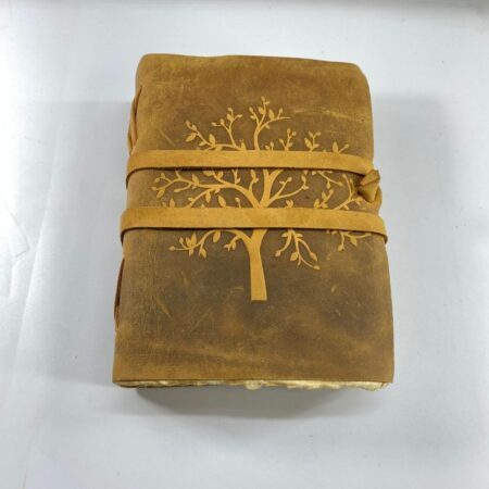 Handmade Leather Journal Tree of Life | Vintage Rustic Diary Notebook