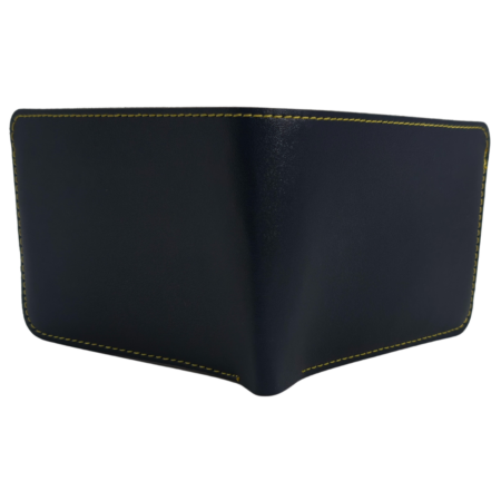 SURMEE Premium Bifold Leather Dark Blue Wallet for Men's | Transparent ID Window, Multiple Card Slots & Contrast Stitching